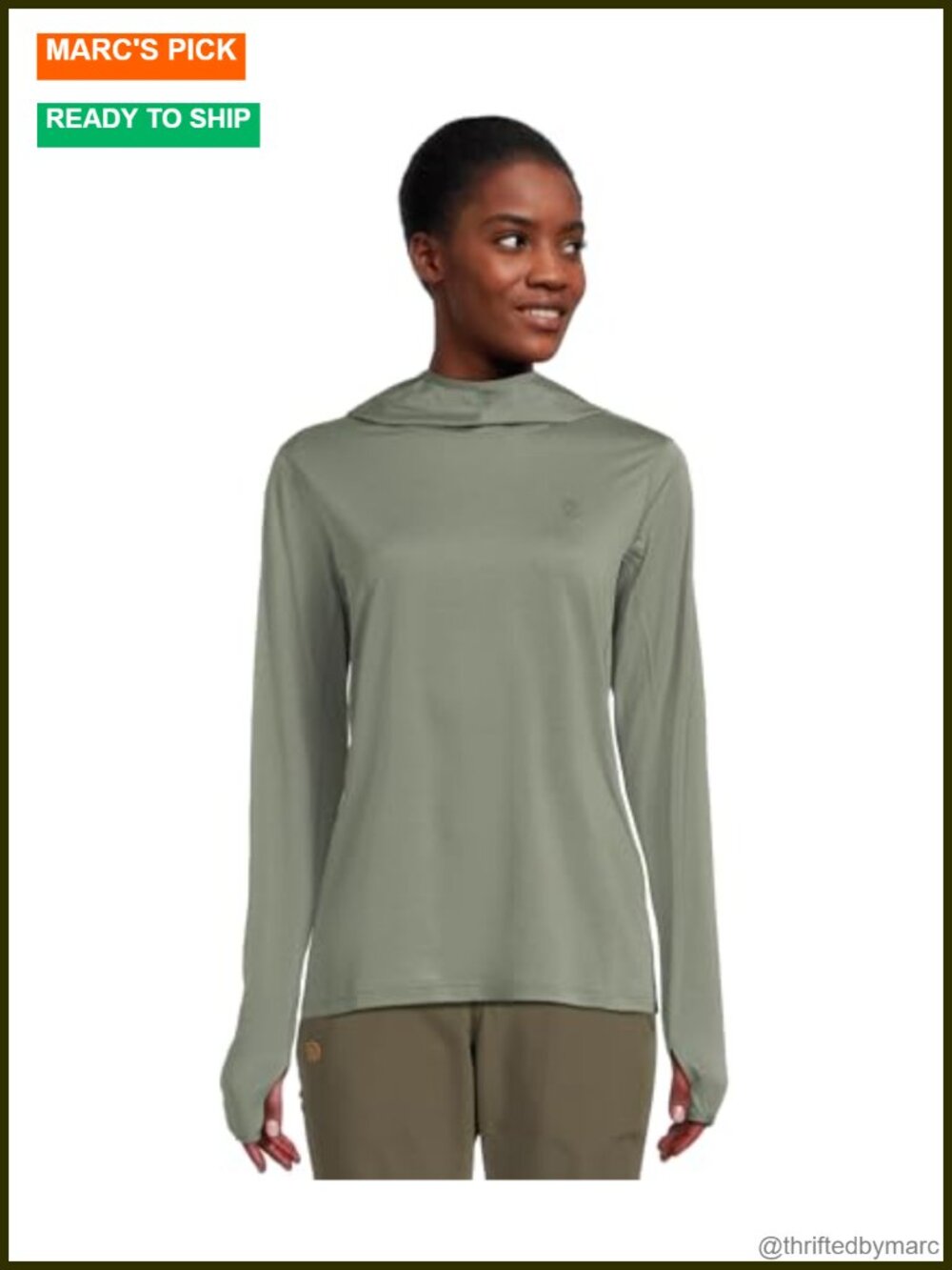 Women's Technical Hoodie Moisture Wicking Sun Hoodie Recycled Polyester Long